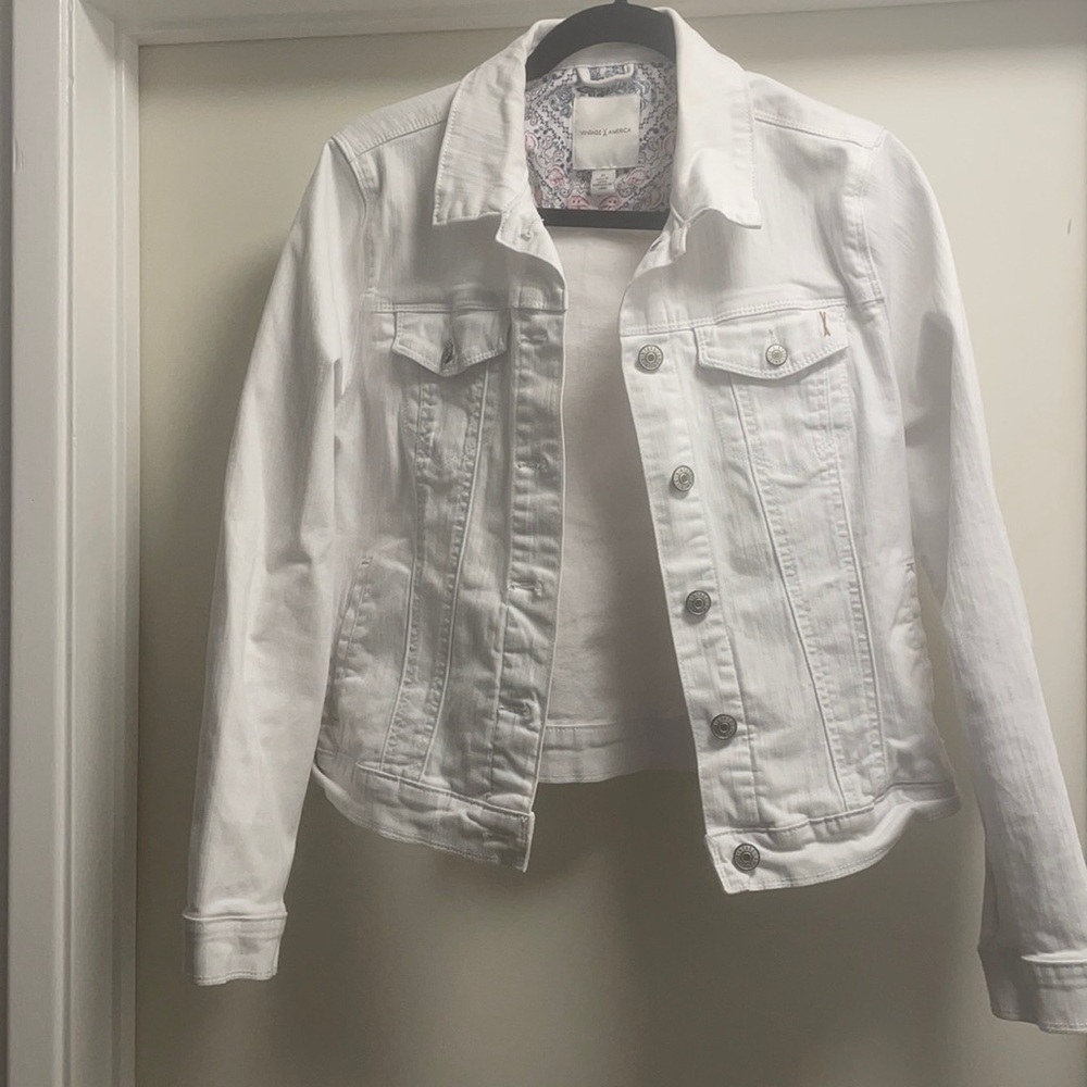 White jean jacket size medium